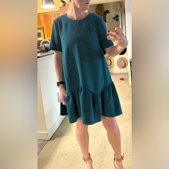 Loft Ruffle Shift Dress - Size Small - Picture 8 of 11